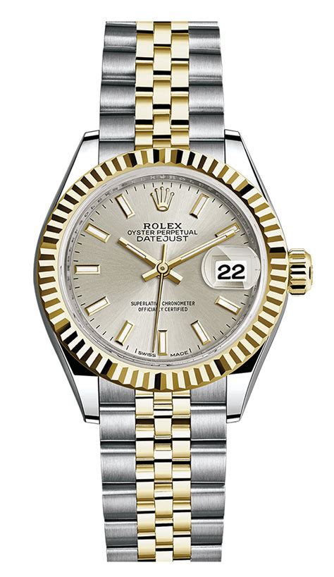 rolex two tone ladies watch grey face|rolex lady datejust 279173.